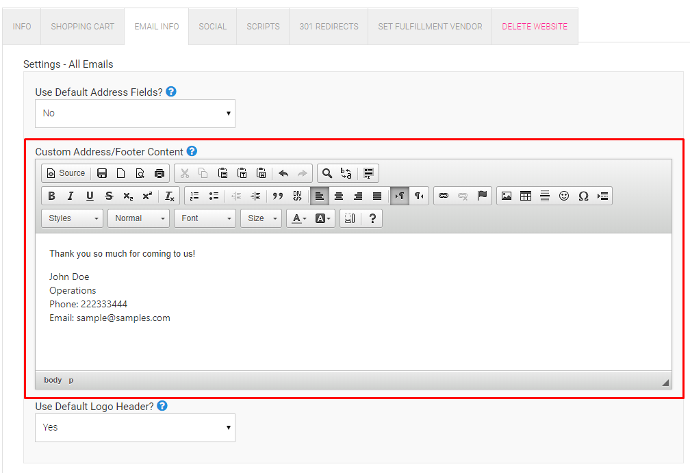 How To Customize Your Outgoing Emails Support Center
